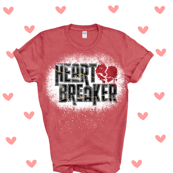Heart breaker bleached tee