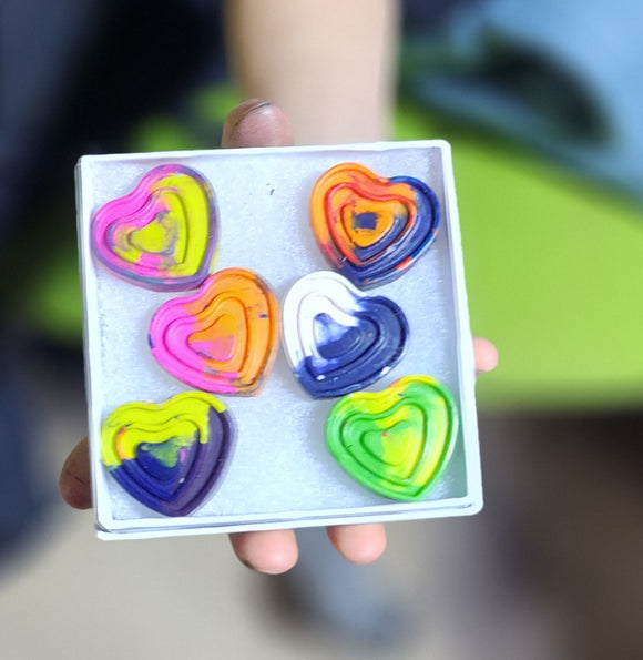 Heart crayon box