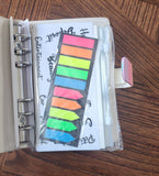 Rainbow budget binder