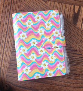 Rainbow flower budget binder